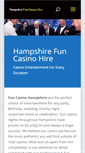 Mobile Screenshot of hampshirefuncasinohire.co.uk